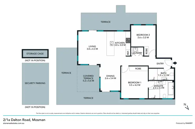 Floorplan of Homely apartment listing, 2/1A Dalton Road, Mosman NSW 2088