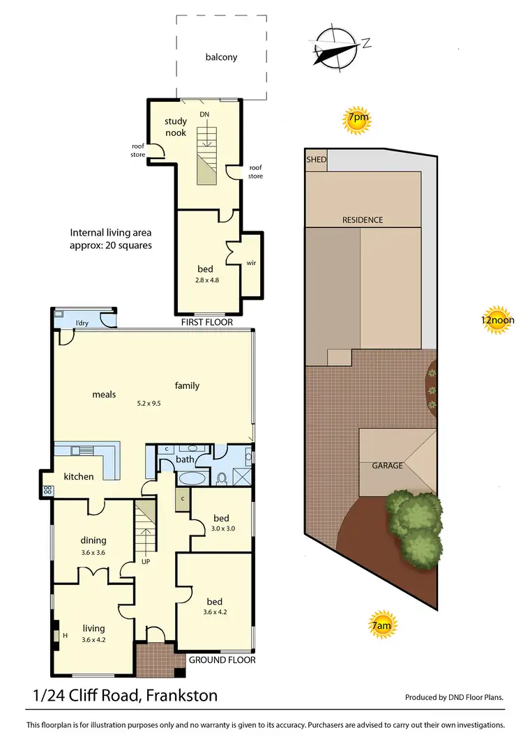 Floorplan of Homely house listing, 1/24 Cliff Road, Frankston VIC 3199