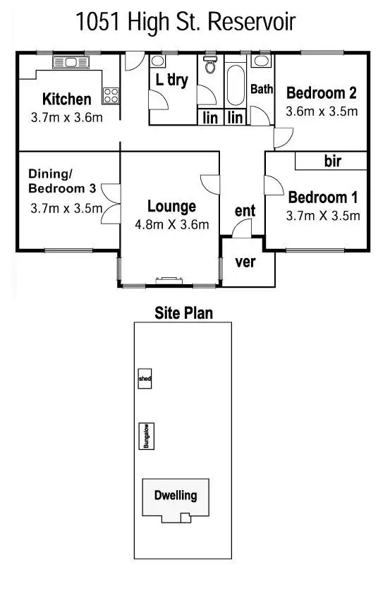 Floorplan of Homely house listing, 1051 High Street, Reservoir VIC 3073