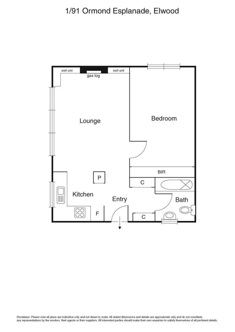 Floorplan of Homely apartment listing, 1/91 Ormond Esplanade, Elwood VIC 3184