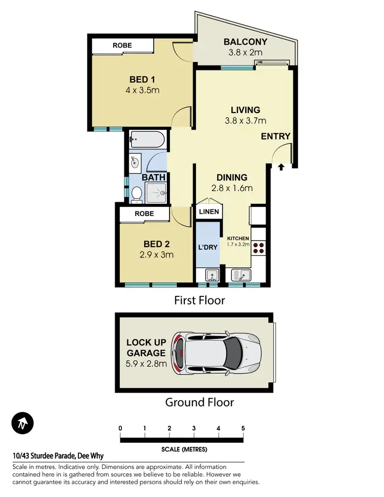 Floorplan of Homely apartment listing, 10/43 Sturdee Parade, Dee Why NSW 2099