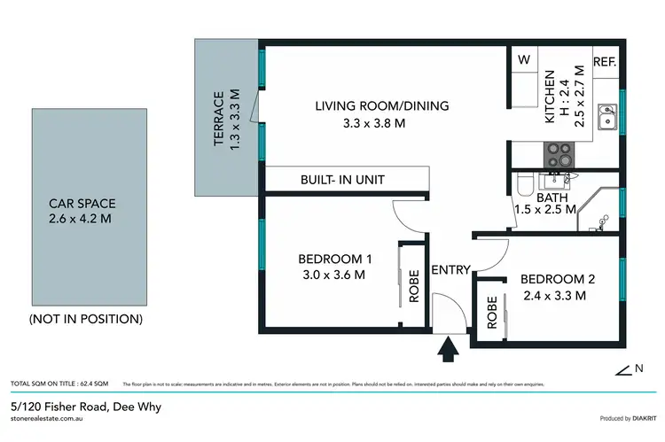 Floorplan of Homely unit listing, 5/120 Fisher Road, Dee Why NSW 2099