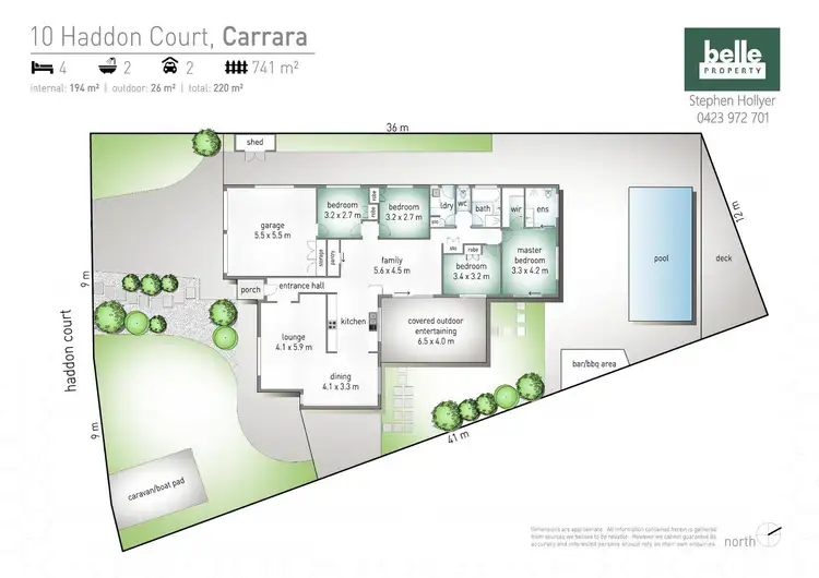 Floorplan of Homely house listing, 10 Haddon Court, Carrara QLD 4211