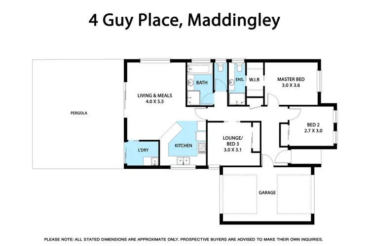Floorplan of Homely house listing, 4 Guy Place, Bacchus Marsh VIC 3340