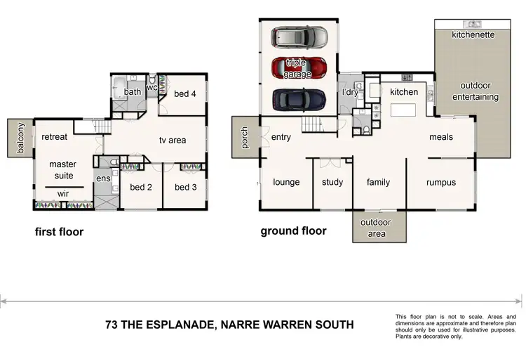 Floorplan of Homely house listing, 73 The Esplanade, Narre Warren South VIC 3805