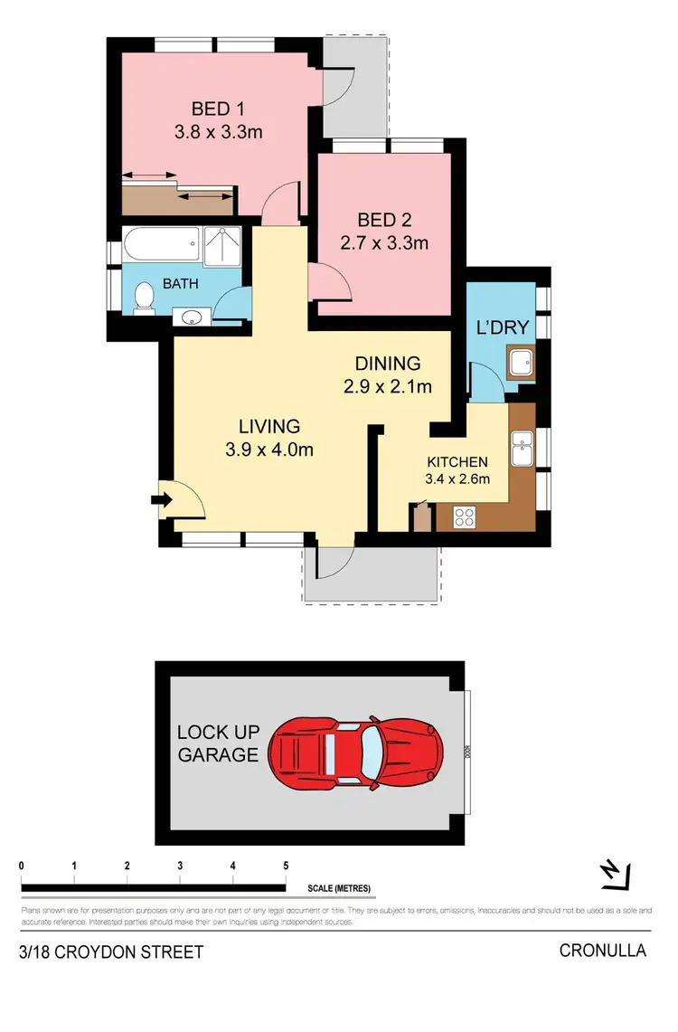 Floorplan of Homely apartment listing, 3/18 Croydon Street, Cronulla NSW 2230