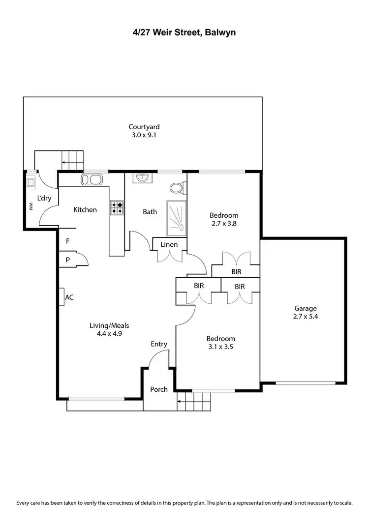 Floorplan of Homely unit listing, 4/27 Weir Street, Balwyn VIC 3103