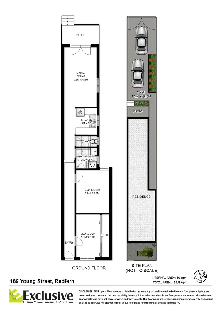 Floorplan of Homely terrace listing, 189 Young Street, Redfern NSW 2016