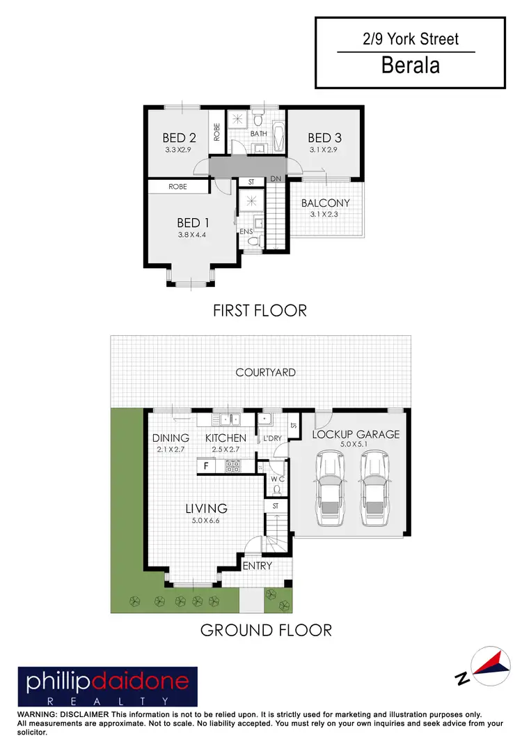 Floorplan of Homely townhouse listing, 2/9 York Street, Berala NSW 2141