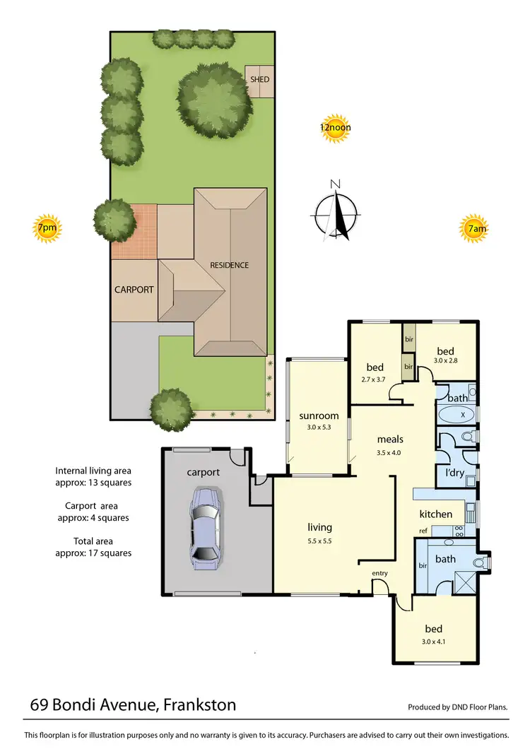 Floorplan of Homely house listing, 69 Bondi Avenue, Frankston VIC 3199