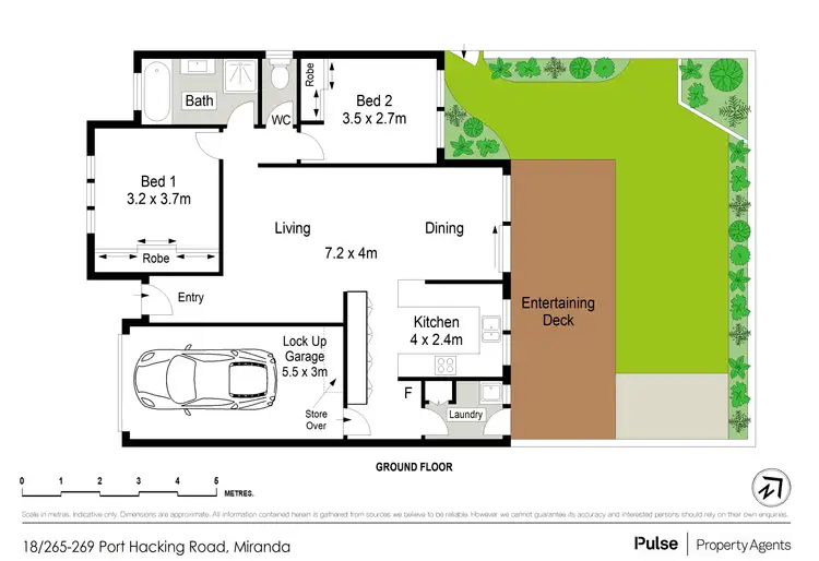Floorplan of Homely villa listing, 18/265-269 Port Hacking Road, Miranda NSW 2228