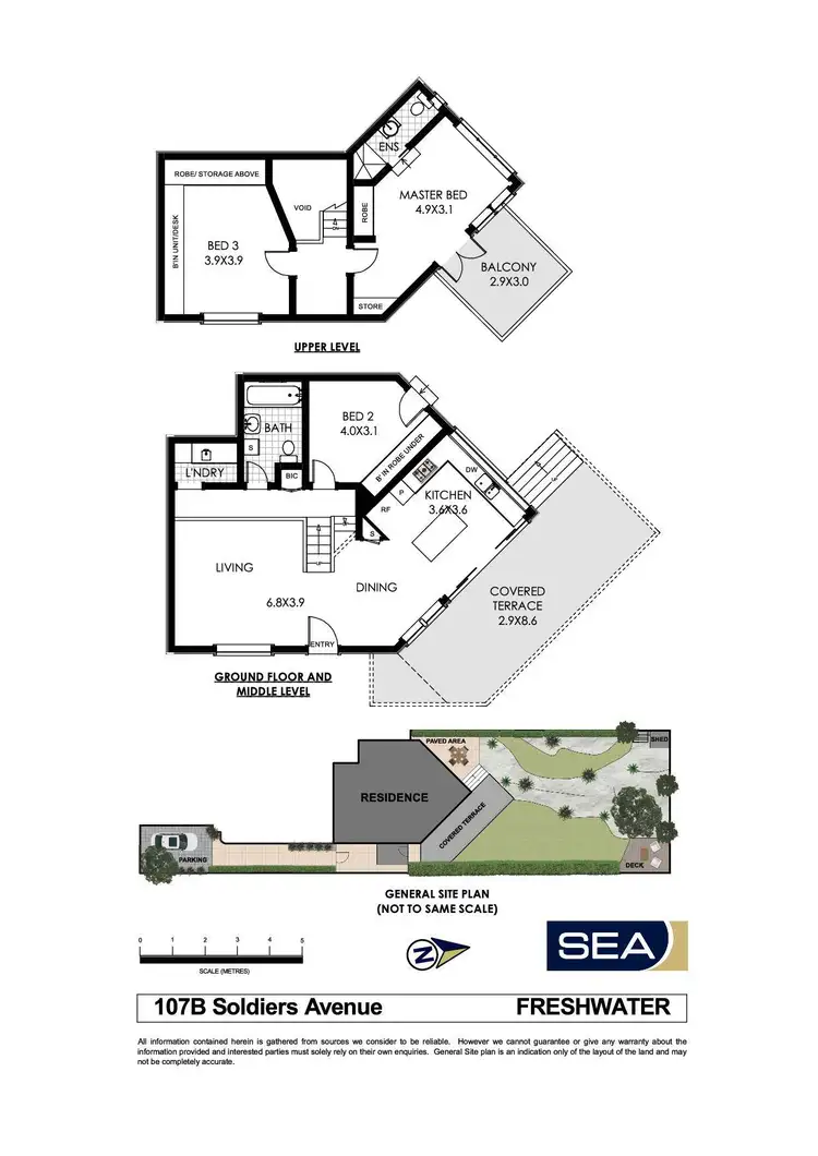 Floorplan of Homely house listing, 107B Soldiers Avenue, Freshwater NSW 2096