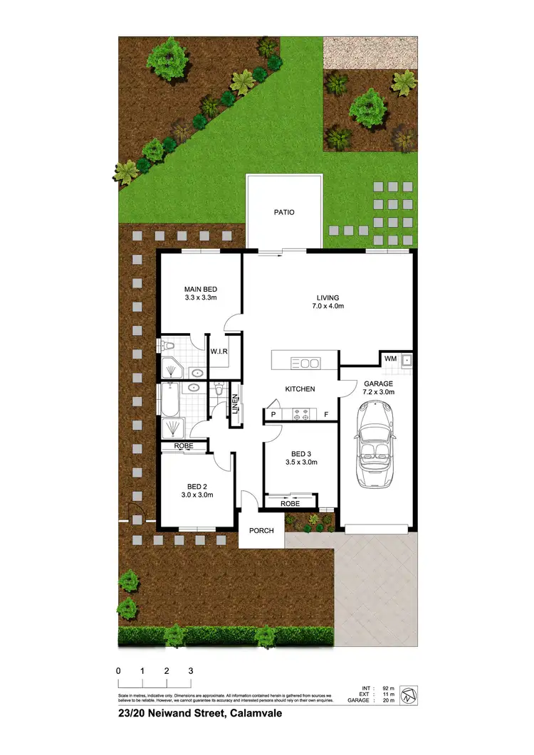 Floorplan of Homely villa listing, 23/20 Neiwand Street, Calamvale QLD 4116
