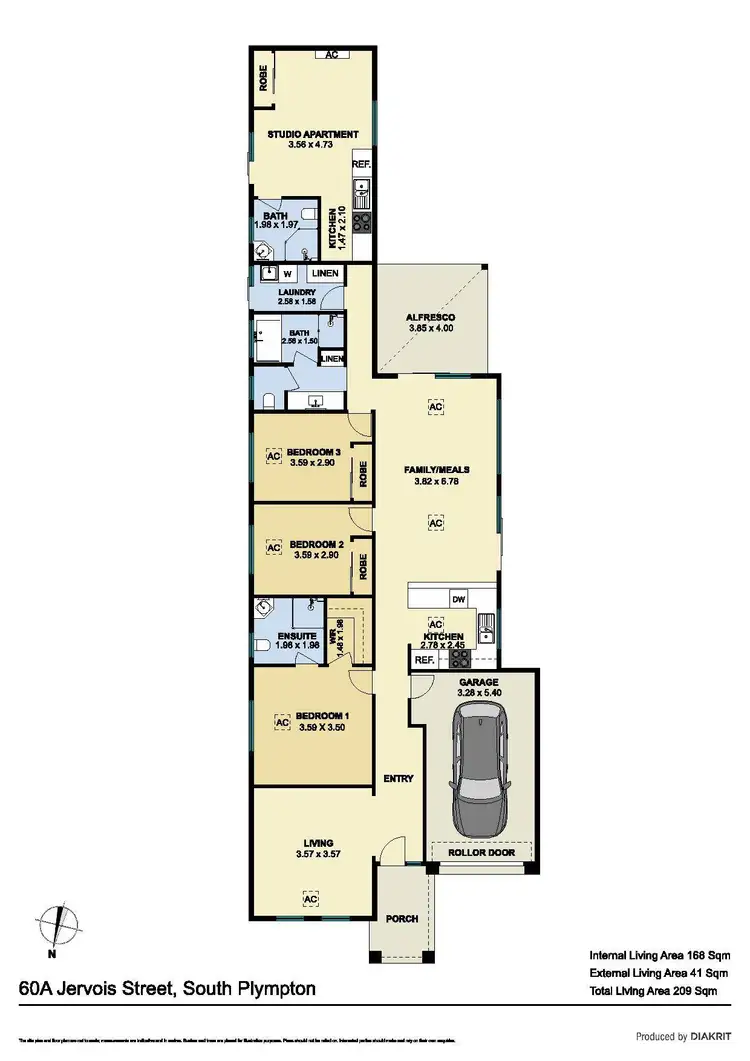 Floorplan of Homely house listing, 60A Jervois Street, South Plympton SA 5038