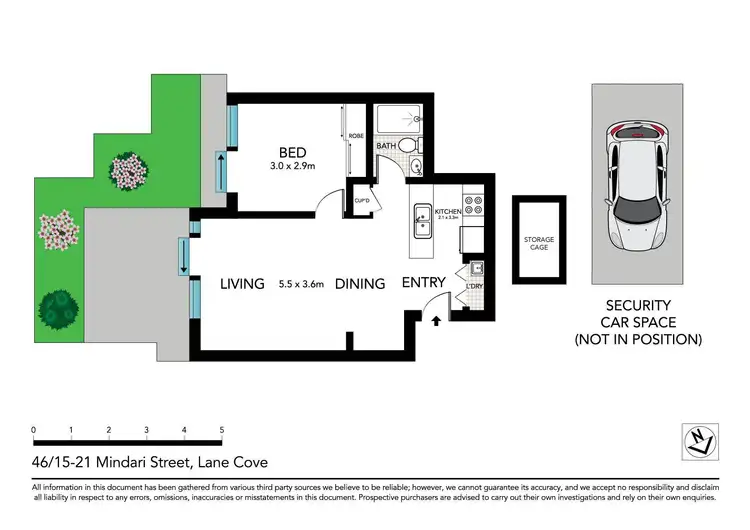 Floorplan of Homely unit listing, 46/15-21 Mindarie Street, Lane Cove NSW 2066