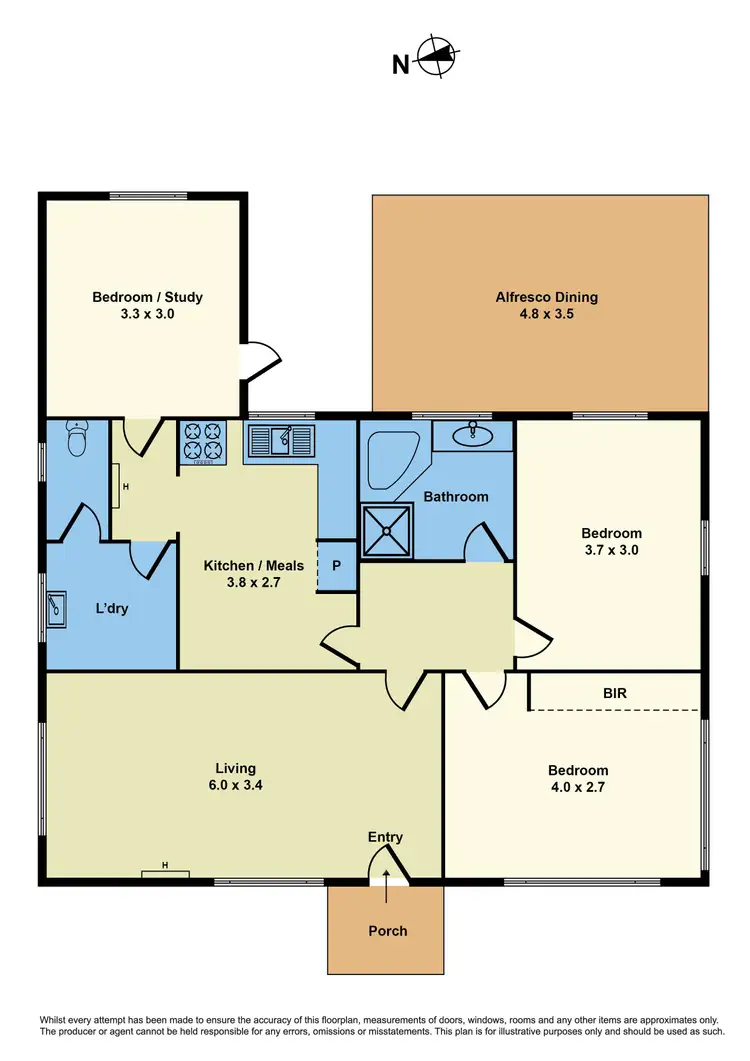 Floorplan of Homely house listing, 12 Hinkler Street, Braybrook VIC 3019