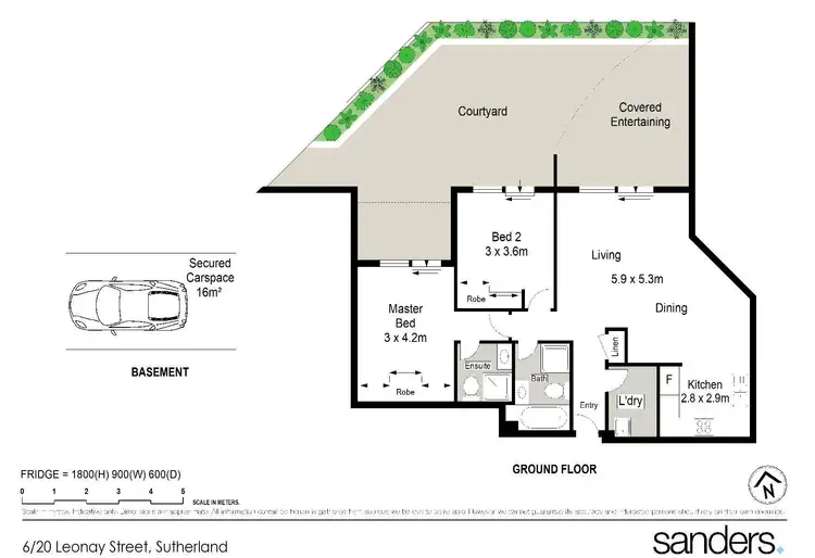 Floorplan of Homely apartment listing, 6/20-26 Leonay Street, Sutherland NSW 2232