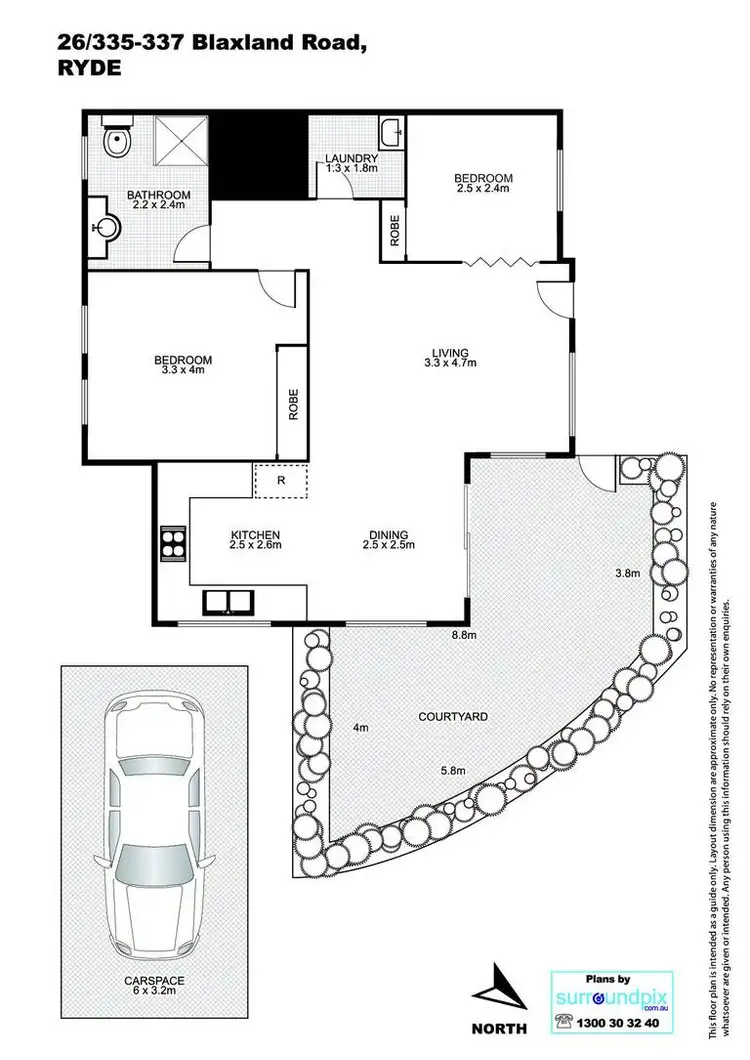 Floorplan of Homely apartment listing, 26/335-337 Blaxland Road, Ryde NSW 2112