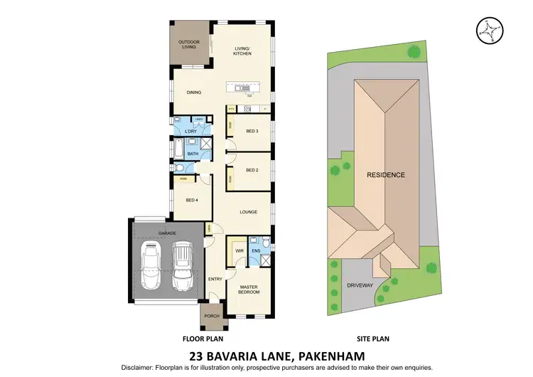 Floorplan of Homely house listing, 23 Bavaria Lane, Pakenham VIC 3810