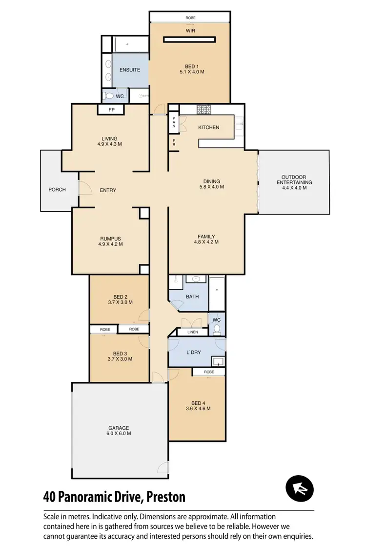 Floorplan of Homely house listing, 40 Panoramic Drive, Preston QLD 4352