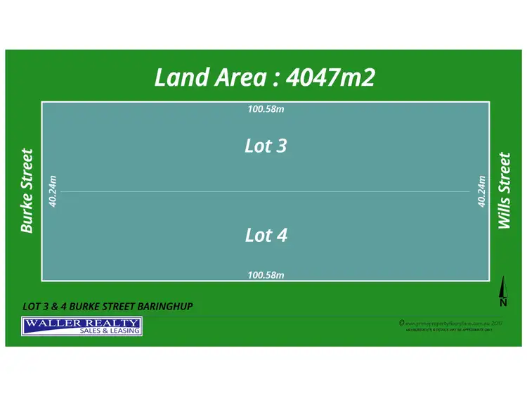 Floorplan of Homely land listing, LOT 3 & 4 Burke Street, Baringhup VIC 3463