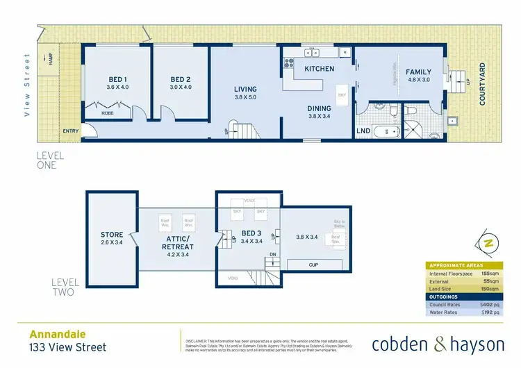 Floorplan of Homely house listing, 133 View Street, Annandale NSW 2038