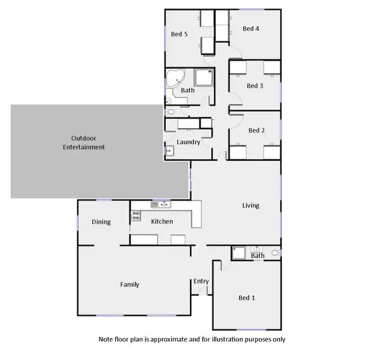 Floorplan of Homely house listing, 1199 Kulkyne Way, Red Cliffs VIC 3496