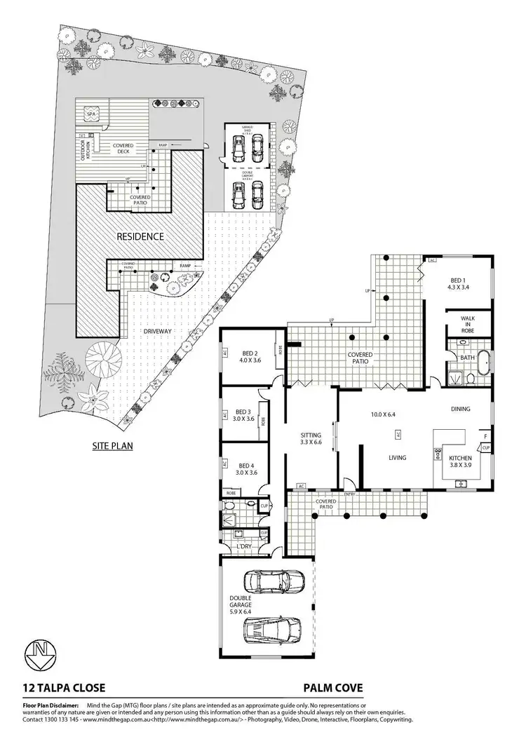 Floorplan of Homely house listing, 12 Talpa Close, Palm Cove QLD 4879