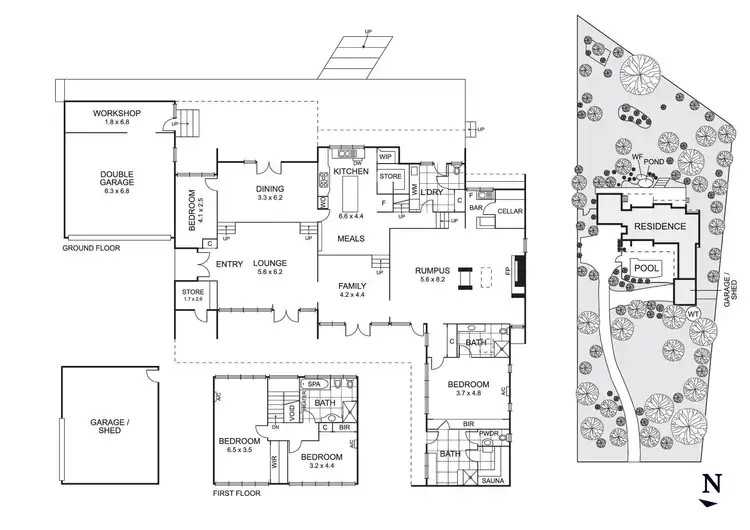 Floorplan of Homely house listing, 104 Old Warrandyte Road, Donvale VIC 3111