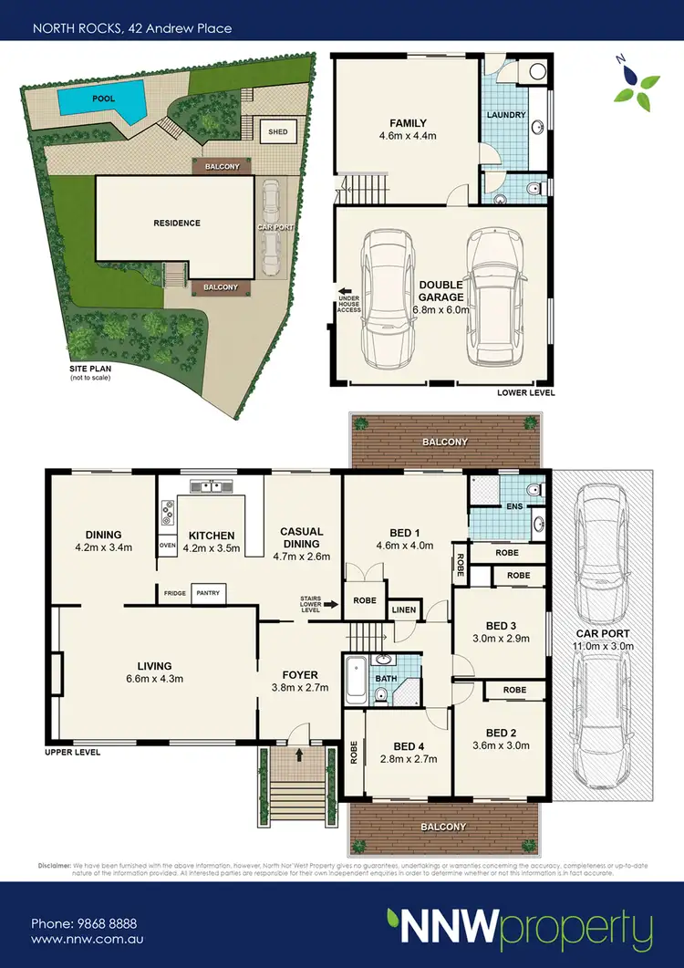 Floorplan of Homely house listing, 42 Andrew Place, North Rocks NSW 2151
