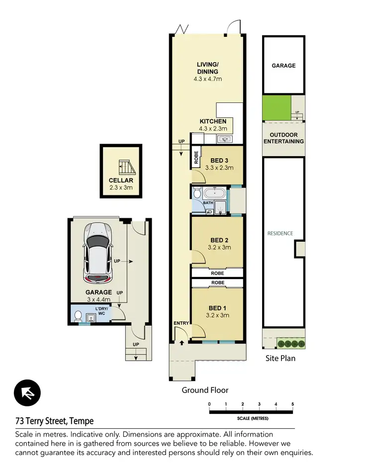 Floorplan of Homely house listing, 73 Terry Street, Tempe NSW 2044