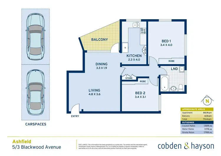Floorplan of Homely apartment listing, 5/3 Blackwood Avenue, Ashfield NSW 2131