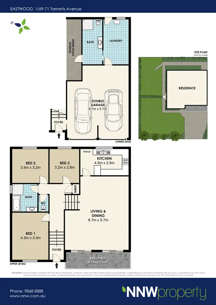 Floorplan of Homely townhouse listing, 1/69 Tarrants Avenue, Eastwood NSW 2122