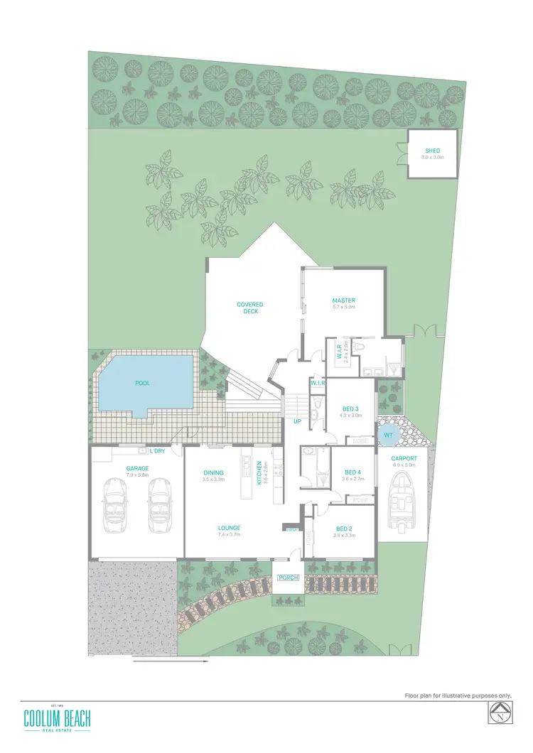 Floorplan of Homely house listing, 58 Suncoast Beach Drive, Mount Coolum QLD 4573
