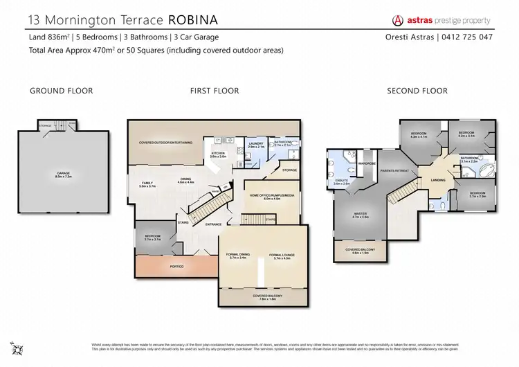 Floorplan of Homely house listing, 13 Mornington Terrace, Robina QLD 4226