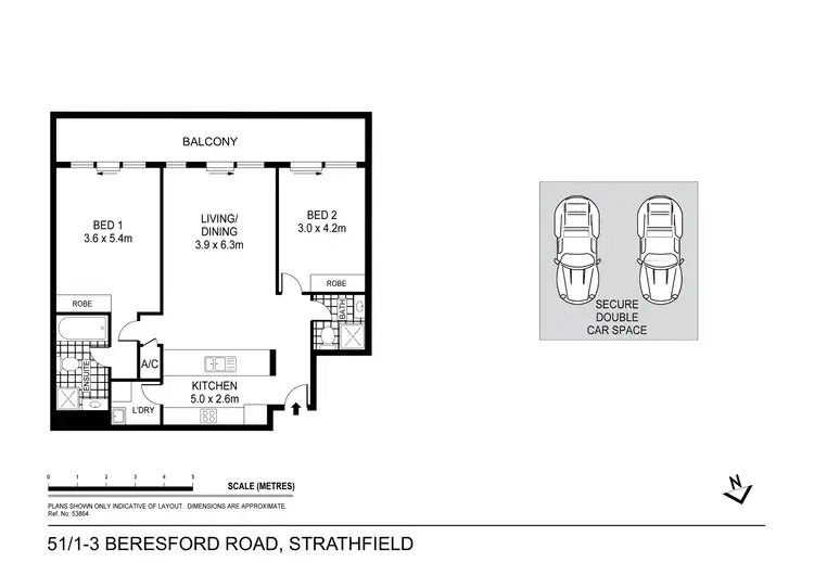 Floorplan of Homely apartment listing, 51/1-3 Beresford Road, Strathfield NSW 2135