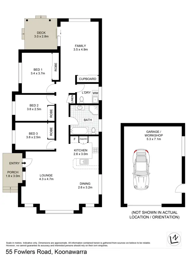 Floorplan of Homely house listing, 55 Fowlers Road, Koonawarra NSW 2530