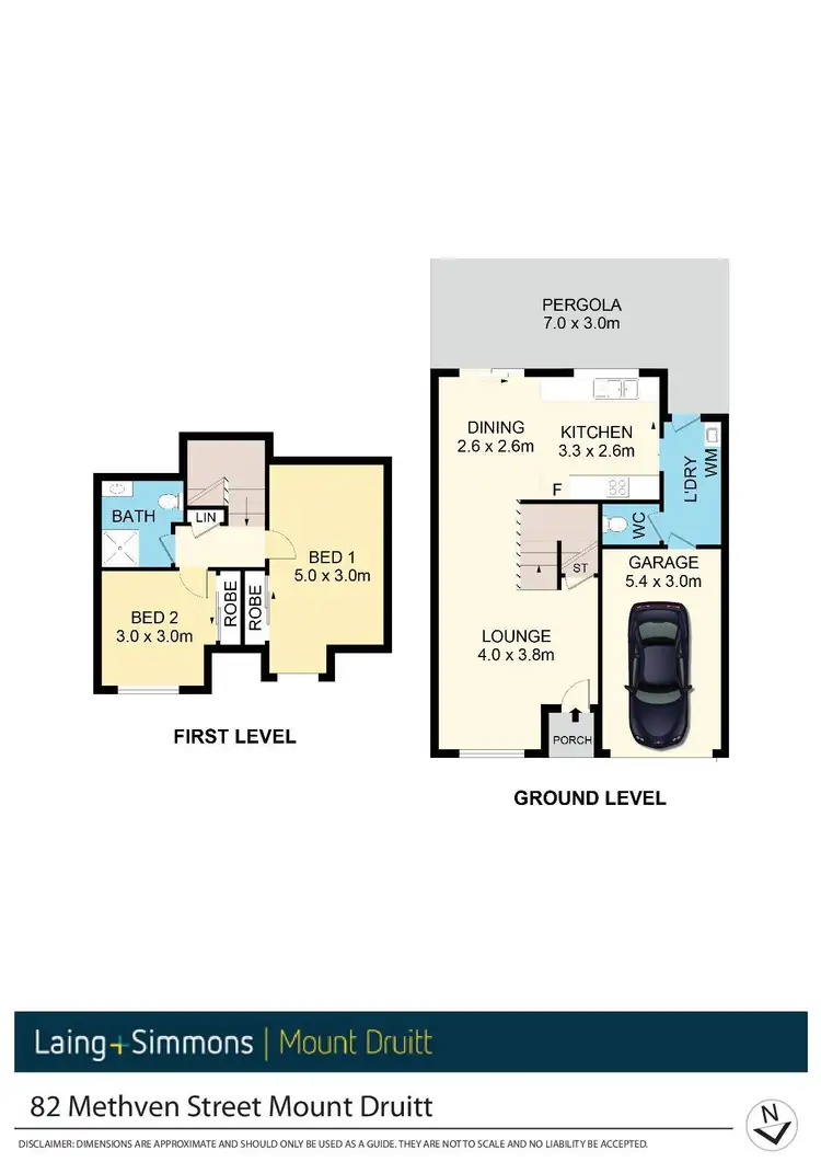 Floorplan of Homely townhouse listing, 82 Methven Street, Mount Druitt NSW 2770