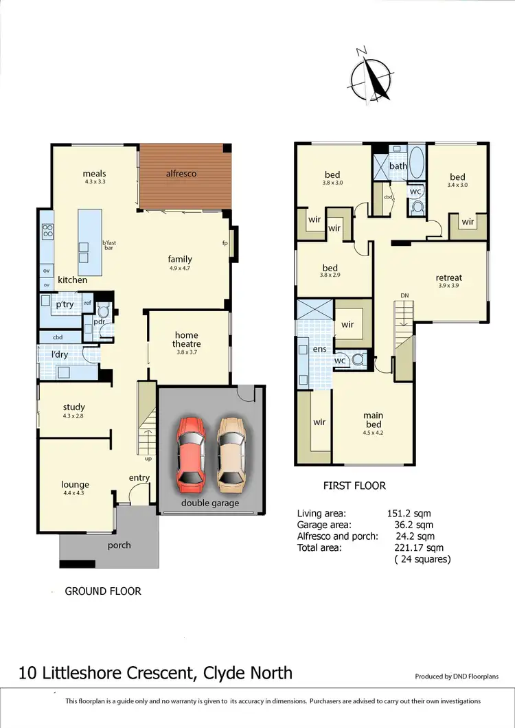 Floorplan of Homely house listing, 10 Littleshore Crescent, Clyde North VIC 3978