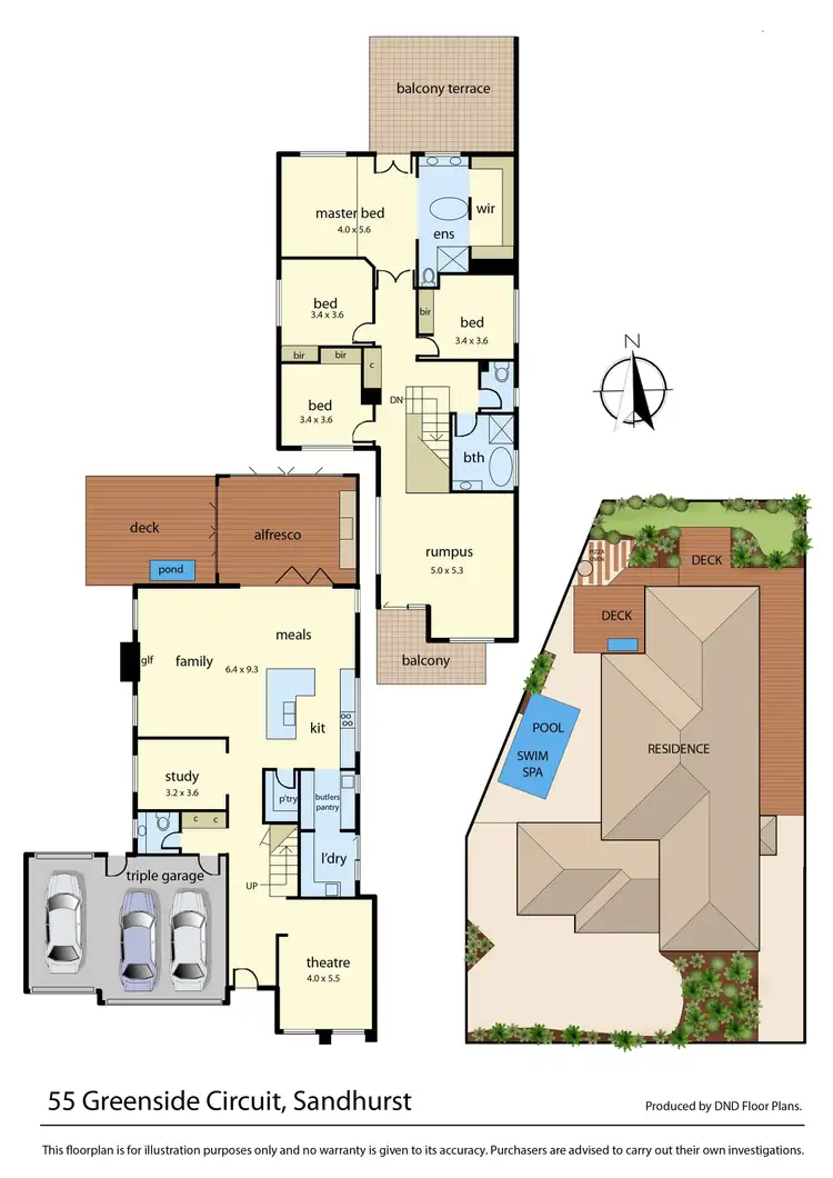 Floorplan of Homely house listing, 55 Greenside Circuit, Sandhurst VIC 3977