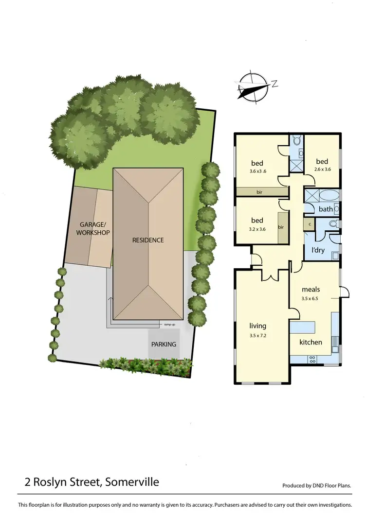 Floorplan of Homely house listing, 2 Roslyn Street, Somerville VIC 3912