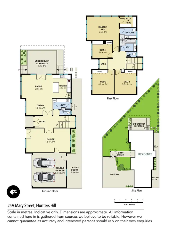Floorplan of Homely house listing, 25A Mary Street, Hunters Hill NSW 2110