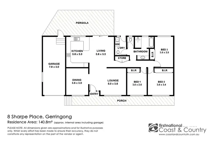 Floorplan of Homely house listing, 8 Sharpe Place, Gerringong NSW 2534