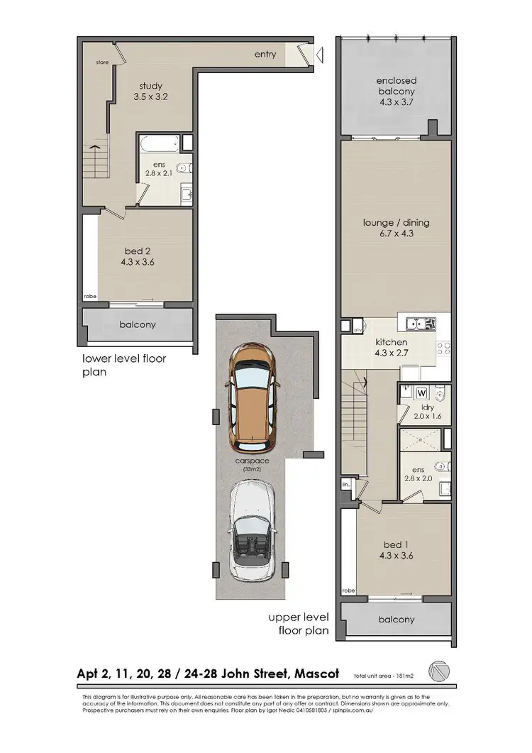 Floorplan of Homely apartment listing, 29/24-28 John Street, Mascot NSW 2020