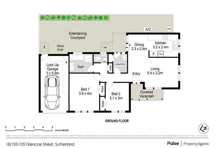 Floorplan of Homely villa listing, 18/103-105 Glencoe Street, Sutherland NSW 2232