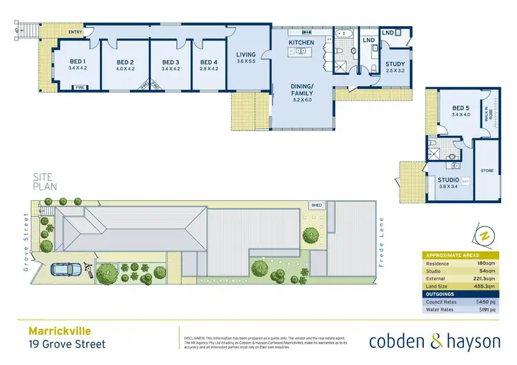 Floorplan of Homely house listing, 19 Grove Street, Marrickville NSW 2204