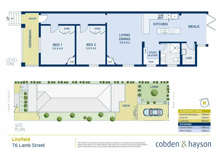 Floorplan of Homely house listing, 76 Lamb Street, Lilyfield NSW 2040
