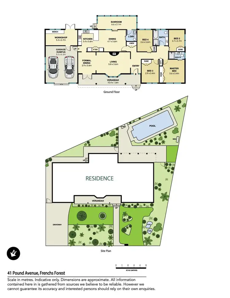 Floorplan of Homely house listing, 41 Pound Avenue, Frenchs Forest NSW 2086