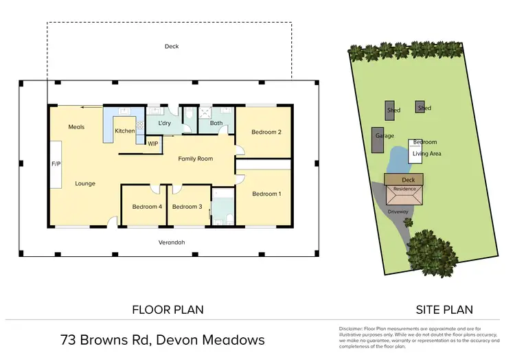 Floorplan of Homely house listing, 73 Browns Road, Devon Meadows VIC 3977