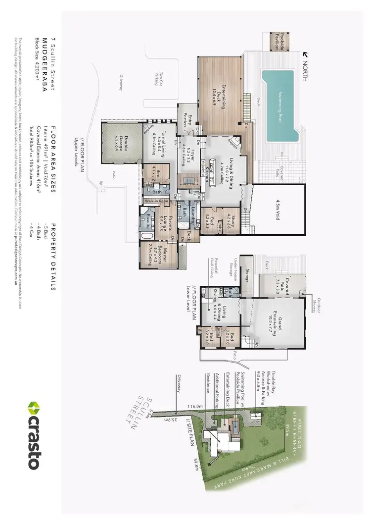 Floorplan of Homely house listing, 7 Scullin Street, Mudgeeraba QLD 4213